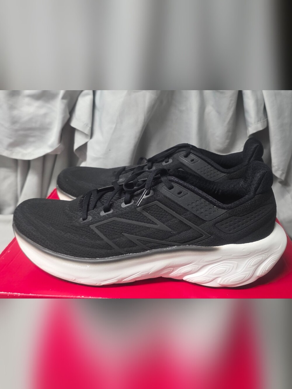 New Balance Fresh Foam X Running Shoes M1080K13 Black White Men Size 13 NWB